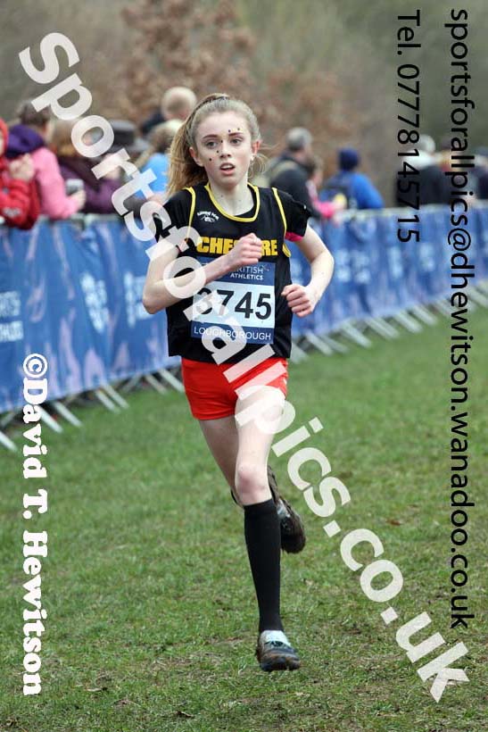Girls under-15s Inter Counties Cross Country, Prestwold Hall, Loughborough. Photo: David T. Hewitson/Sports for All Pics